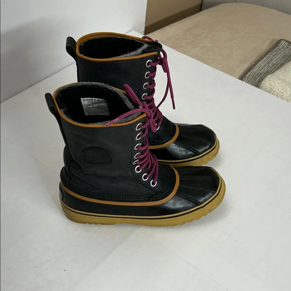 Stylish Black and Gold Women's Boots